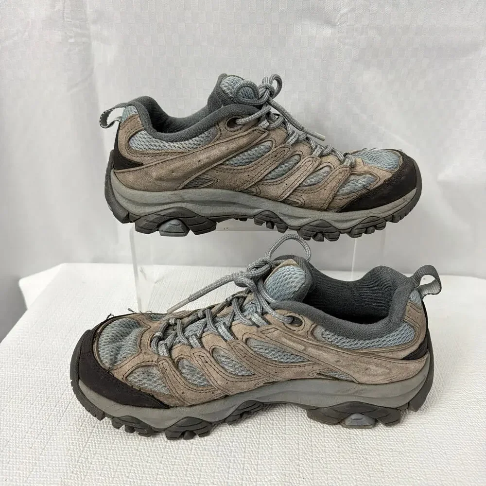 Merrell Moab 3 Shoes Womens Size 7.5 Hiking Vibram Suede Mesh Low Top Lace Up